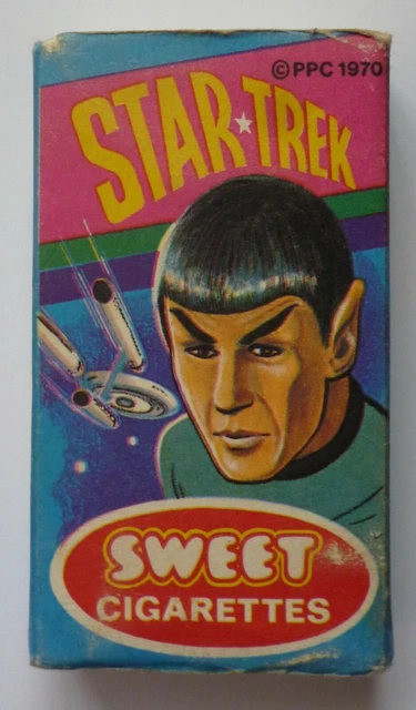 star trek cigarettes STAR TREK PRIMROSE Sweet Cigarette Box 1970 Packet £39.99