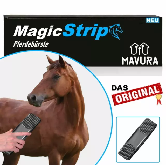 MagicStrip Pferdebürste Kardätsche Pferdekardätsche Pferdestriegel Putzbürste