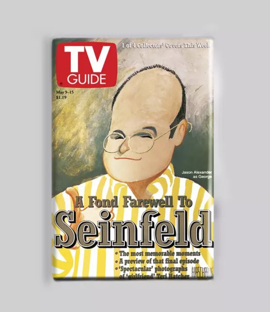 SEINFELD CARICATURE 3 of 4 - GEORGE COSTANZA / TV GUIDE - 2"x3" POSTER MAGNET SEINFELD CARICATURE 3 of 4 - GEORGE COSTANZA / TV GUIDE - 2"x3" POSTER MAGNET