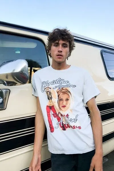 NWT Christina Aguilera What A Girl Wants Tee T-Shirt Xtina Music Shirt L M$34