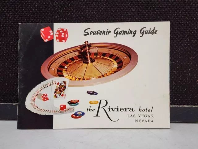 Vintage Souvenir Gaming Guide Riviera Las Vegas Casino