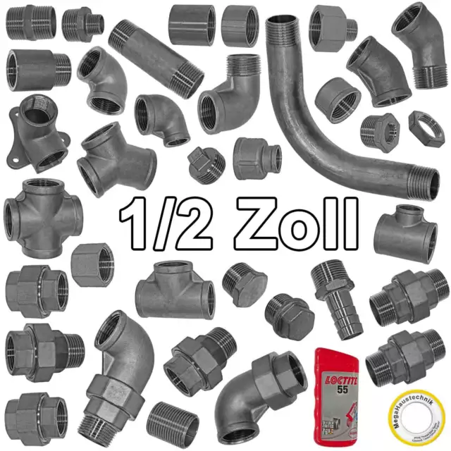 1/2 Zoll Gewinde Fittings aus Edelstahl Schraubfitting Nirosta Muffe Gewinde AG