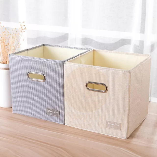 Foldable Folding Storage Cube Storage Box Fabric Cube Toy Organiser