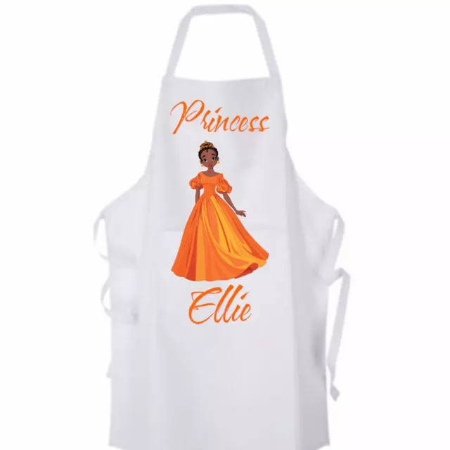 Personalised Girl's Princess Apron great gift for Birthdays or Christmas