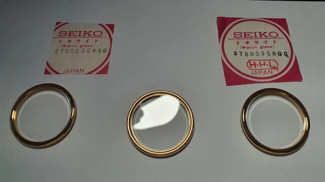 Lunette De Montre Seiko Vintage – Verre Saphir/minéral – Modèle 195V01GNS0 (sans Boîte)