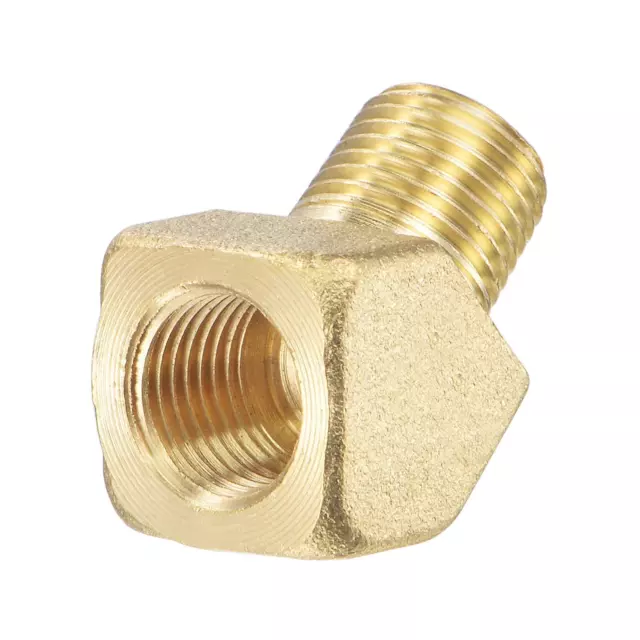 Brass Hose Fitting Elbow 1/8NPT Male to Female 45 Degree Pipe Connector