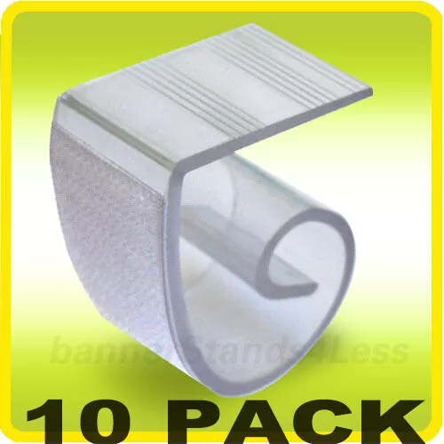 10 Pack - Table Skirt Platic Clip for Wedding Party Banquet 1" - 2.5"