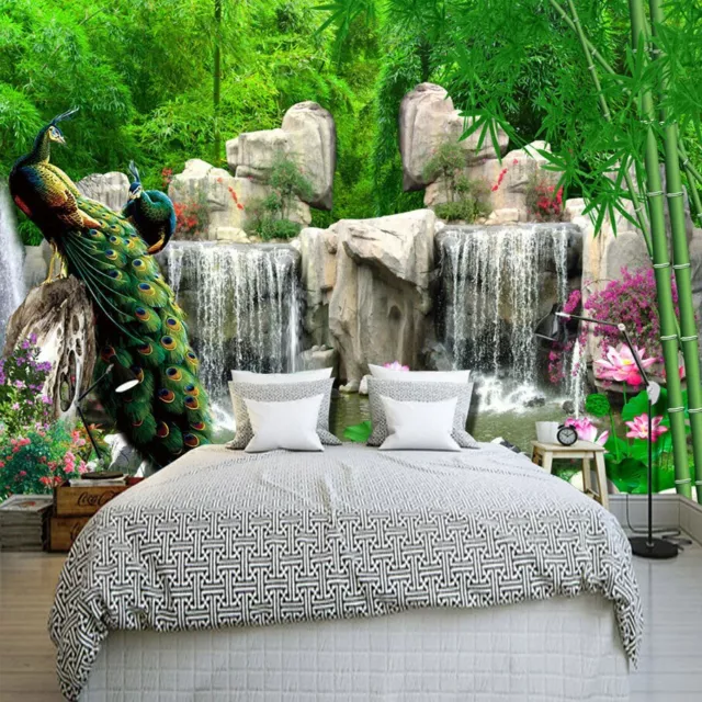 Papier Peint 3D Cascade Nature  Revetement Mural Haute Qualite 4 Finitions