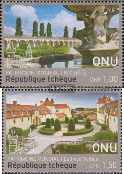 UNO - Genf 961-962 (kompl.Ausg.) gestempelt 2016 UNESCO Welterbe