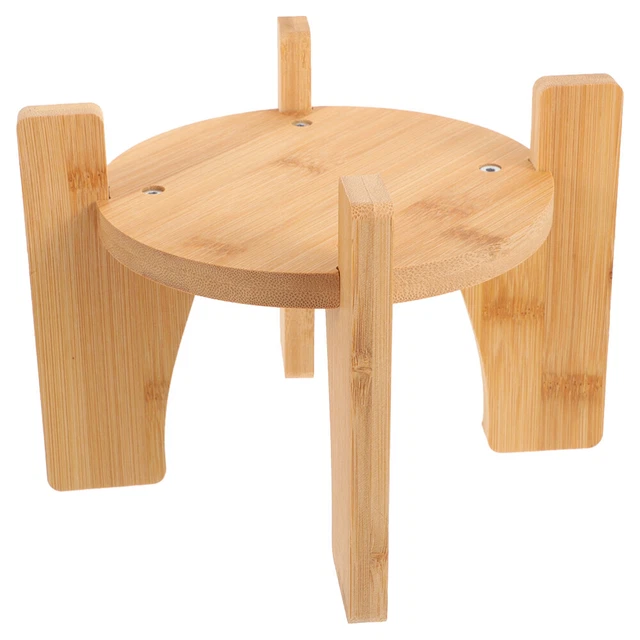 Supporti per vasi in legno base per esposizione in vaso di fiori