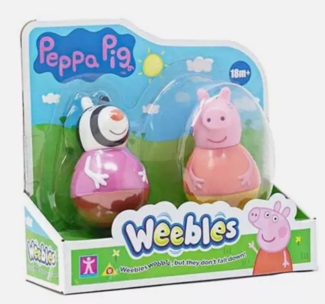 Peppa Pig Weebles 2-figure Pack Assorted (One Supplied) - Brand New & Sealed