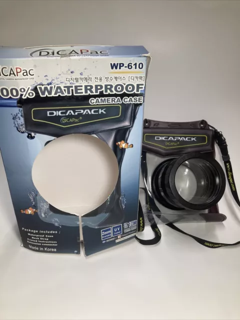 DiCAPac WP-610 Large 100% Waterproof Camera Case Swimming surfing kayaking Etc