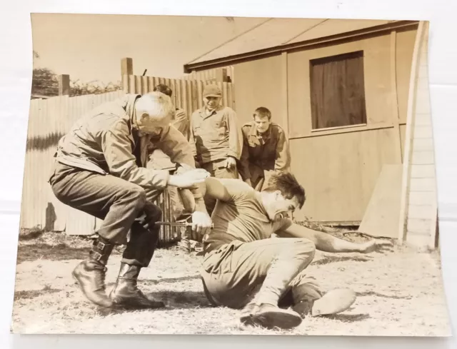 AOP Lee Marvin disarming Clint Walker "The Dirty Dozen" press photo 8x10