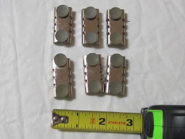 6 PC Center Shelf Rest Clip & Rubber Cushion For Brackets To Hang Glass Wood