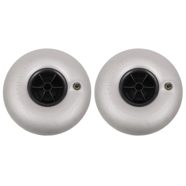 2X Balloon Beach Wheels Replaces Beach Tires 10" for Kayak Dolly Canoe Carts PVC
