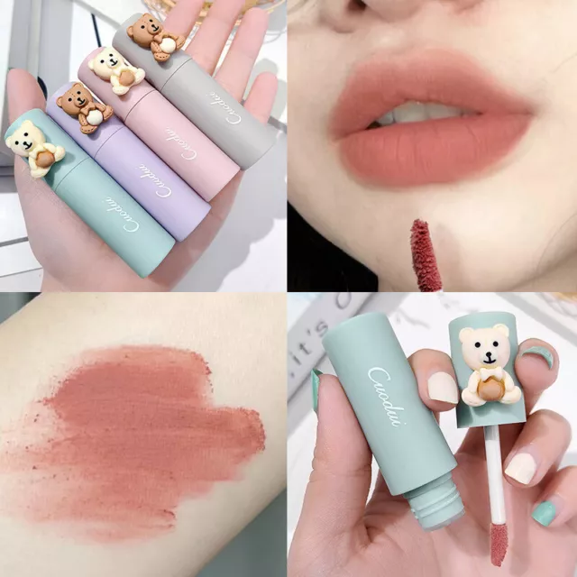 Ours Lèvre Brillant Velours Rouge à Lèvres Mat Durable Maquillage Teinte Cha ,