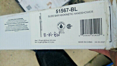 ​DELTA 51567-BL Ara 1 spray 1,75 GPM montaje barra deslizante ducha de mano con H2Oki