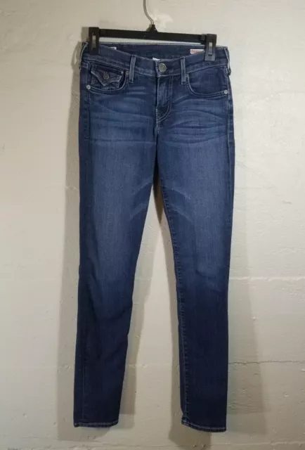 True Religion Serena Skinny Denim Blue Jeans Stretch Women's 26" Waist