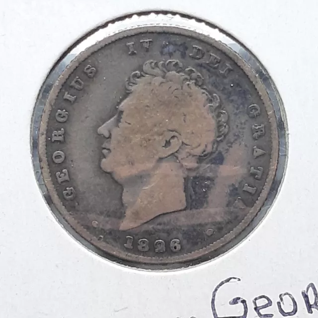 GREAT BRITAIN ENGLAND UK 1826 SILVER Shilling 1st George IV Coin $32.92 ...