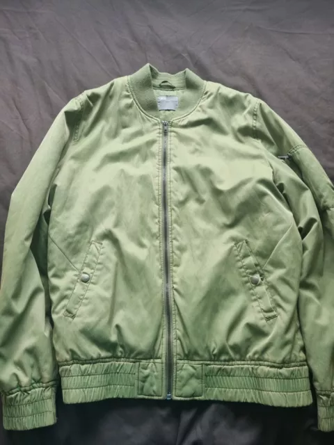 ASOS Large Mens Green Bomber Jacket