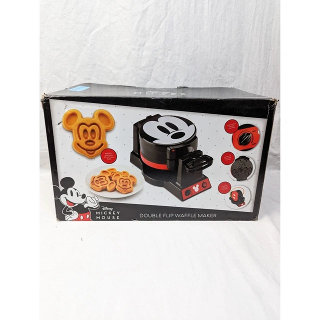 DISNEY MICKEY MOUSE 90th Anniversary Double Flip Waffle Maker 72.99