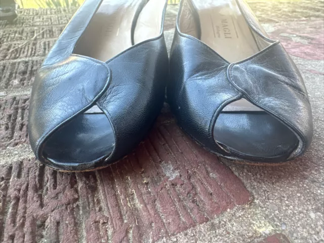 VINTAGE SLING BACK BRUNO MAGLI sz 8.5 AA $0.99 - PicClick