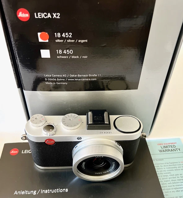 Leica X2 Chrome #4336088-Protector #18740, Case #18755 & Leica One-Year Warranty