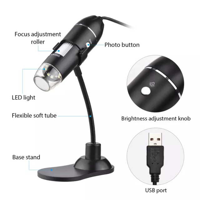 1000X USB Handheld Digital Electronic Microscope Portable  Magnifier U3W6 3