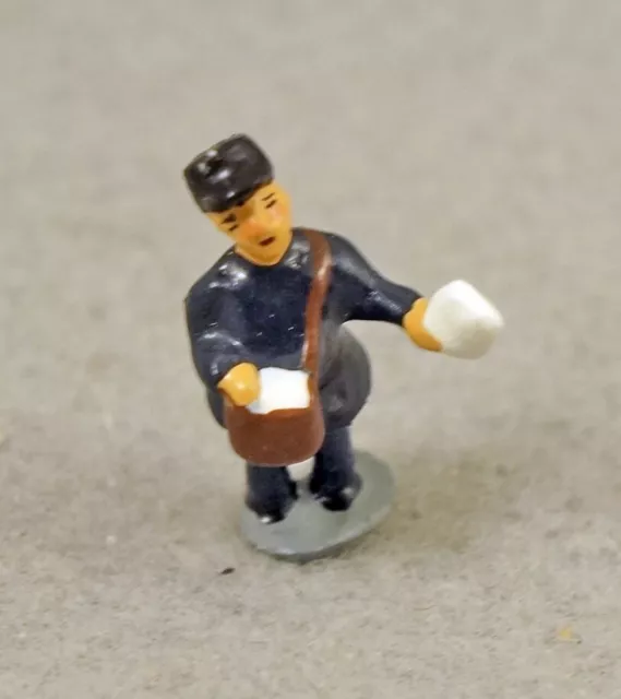 J Carlton Gault French Miniature Figurine Mail Man Postal Carrier in Paris