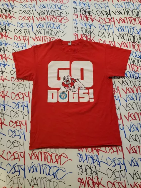 Vintage Y2K Fresno Bulldogs T Shirt 90s Skater Hiphop Streetwear Hype Raptee vtg