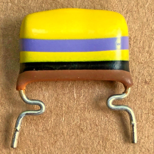 Condensateur Mullard Mustard C296 NOS - 330nF (0.33uF) 160V, 10%, New Old Stock, Vintage UK