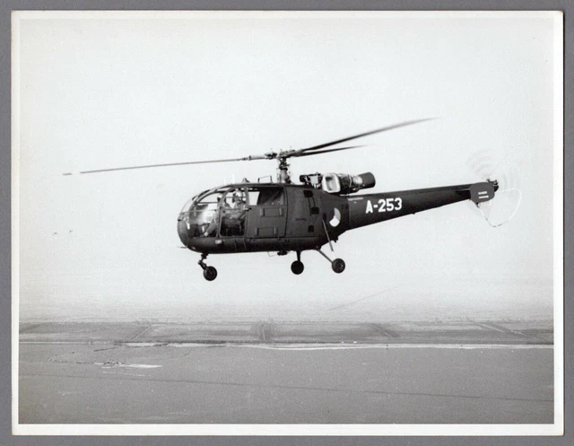 Alouette Iii Helicopter A-253 Vintage Photo