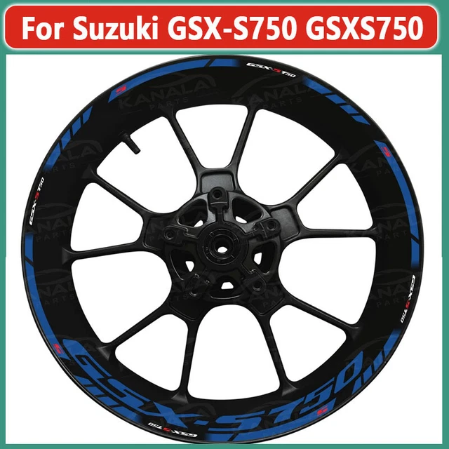 Autocollants Jante Moto Suzuki GSX-S750 2024 - Réfléchissants, PVC - Kit Complet 2 Roues - 5