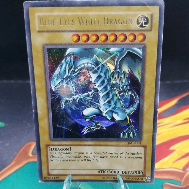 BLUEEYES WHITE DRAGON JMP001 Moderately Played Ultra Rare Holo Promo
