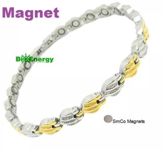 Magnetic Magnet Energy Power Bracelet Health Bio Armband Cuff Arthritis lady's
