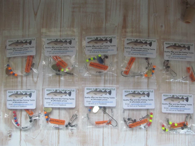 2 X Tronixpro Wishbone Fishing Rigs With 1/0 Hooks - Boat & Sea Fishing For Flounder & Plaice