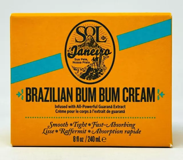 Sol de Janeiro Brazilian Bum Bum Cream 8 fl oz / 240 mL - New in Box