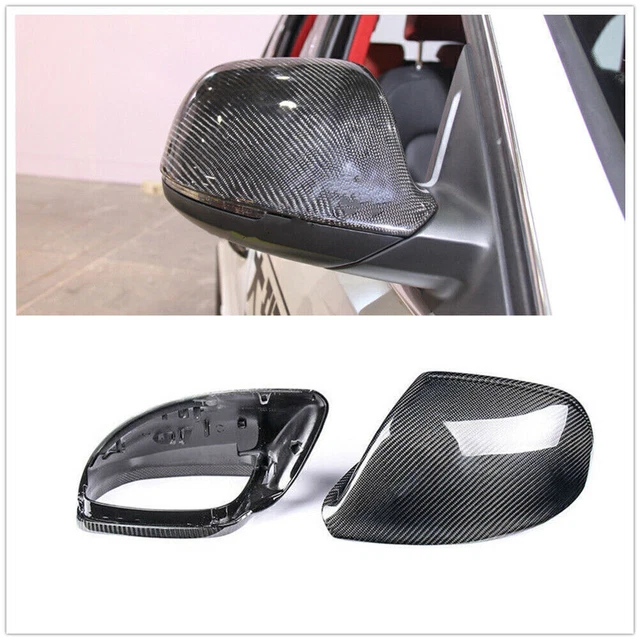 2 pz Copertura Specchietto Laterale Auto in Fibra di Carbonio per Audi Q5 SQ5 Q7 Sostituzione 2009-2016