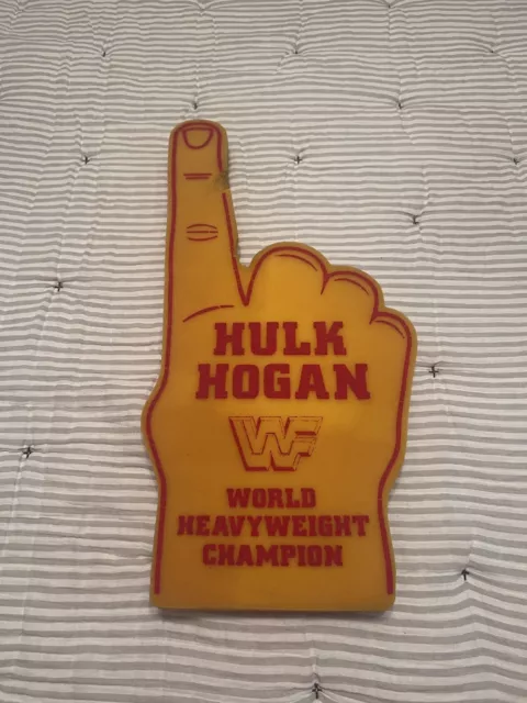 VTG WWF HULK Hogan Foam Finger Hulkamania American Made Champion $99.99 ...