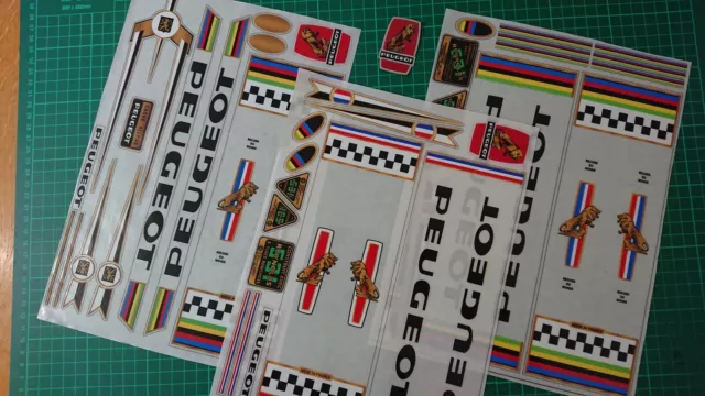STICKERS VELO PEUGEOT période 1975 à 1978
