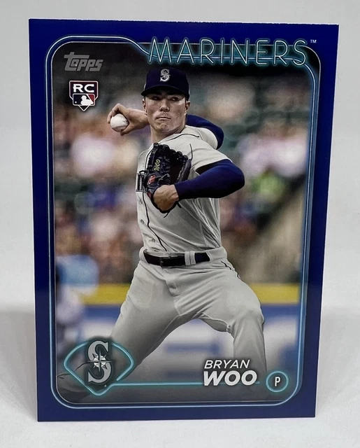 BRYAN WOO 12 2024 Topps Series 1 bleu royal baseball Seattle Mariners