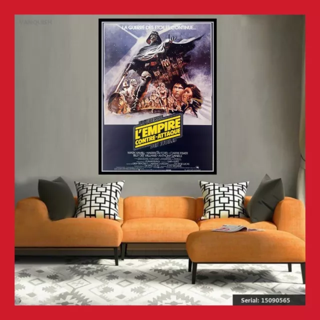 Toile Affiche Cinema Movie Sortie Film Poster Star Wars L’empire Contre Attaque