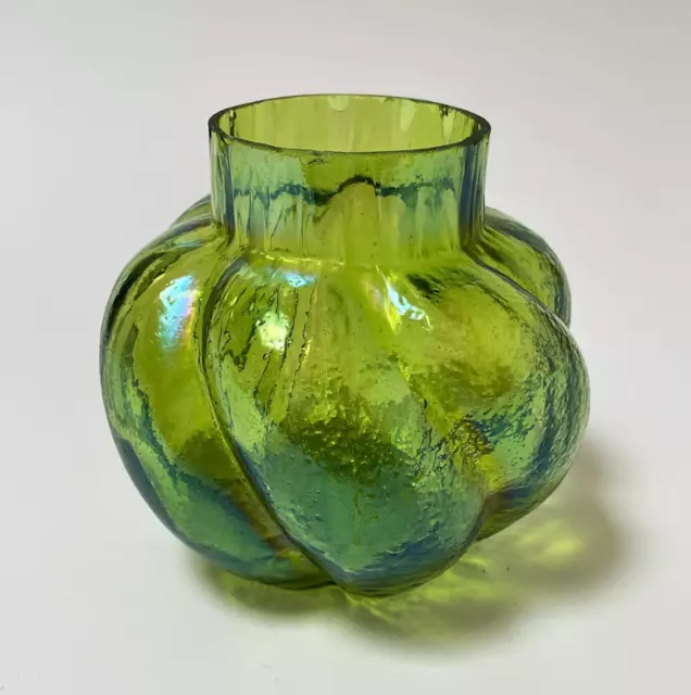 Antique Loetz Kralik Iridescent Glass Vase Czech Art Nouveau