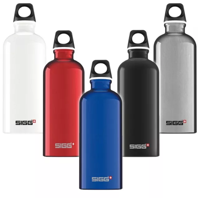 SIGG Water Bottle Traveller Red 0.6 l Outdoor Travel Portable Hiking Aluminium