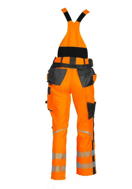 Engelbert Strauss Warnschutz-Latzhose motion Gr. 52 orange Neu 3