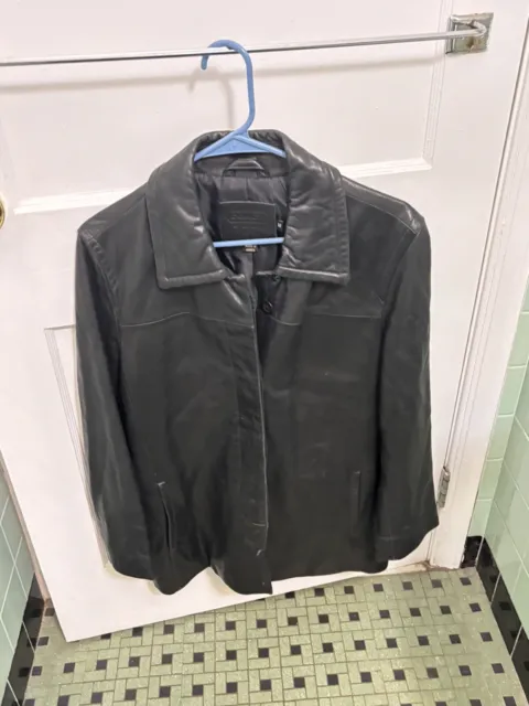 Coach Women’s Black Leather Jacket size Medium