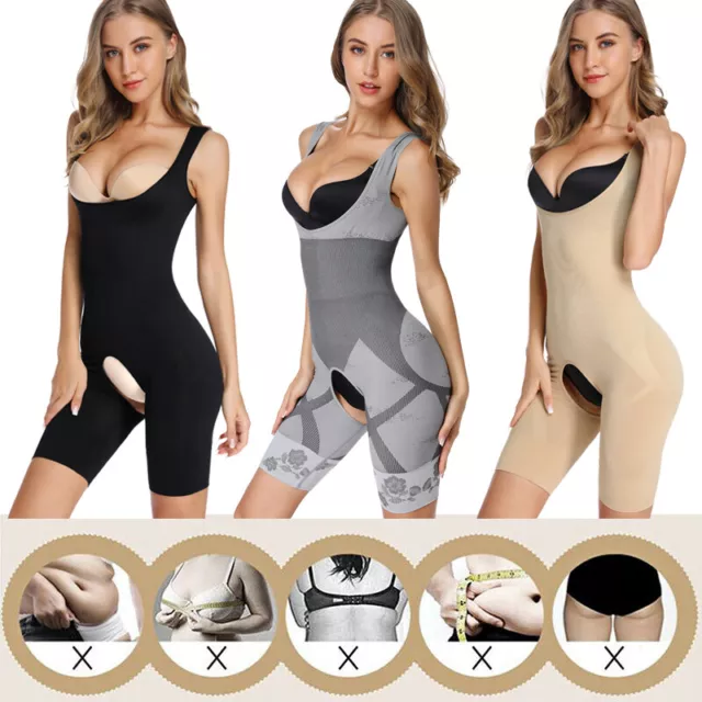 WOMEN FULL BODY Shaper Slimming Shapewear Tummy Control Underwear Bodysuit  Fajas £12.99 - PicClick UK