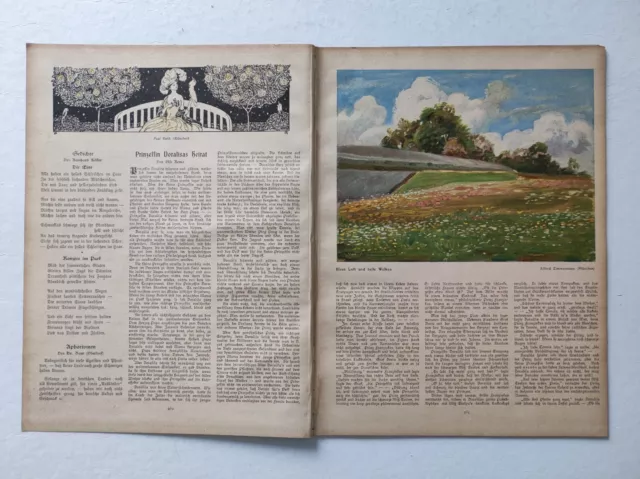 ORIGINAL Zeitschrift JUGEND 1908 Nr. 41 - guter Zustand nach über 100 Jahren! 2