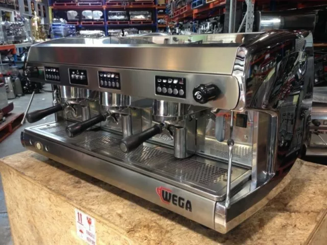 Wega Polaris 3 Group Chrome Commercial Coffee Machine