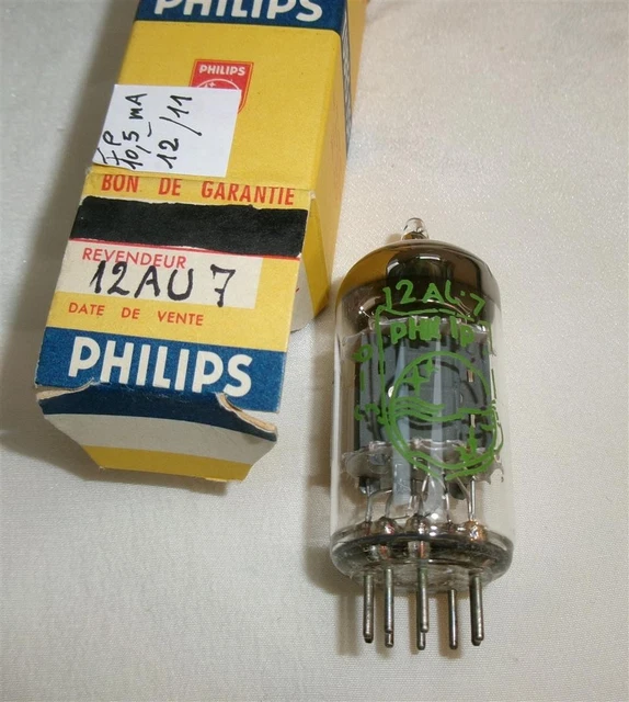 Lampe Tube électronique Philips E442, Valvole Vintage Pays-Bas, Testée